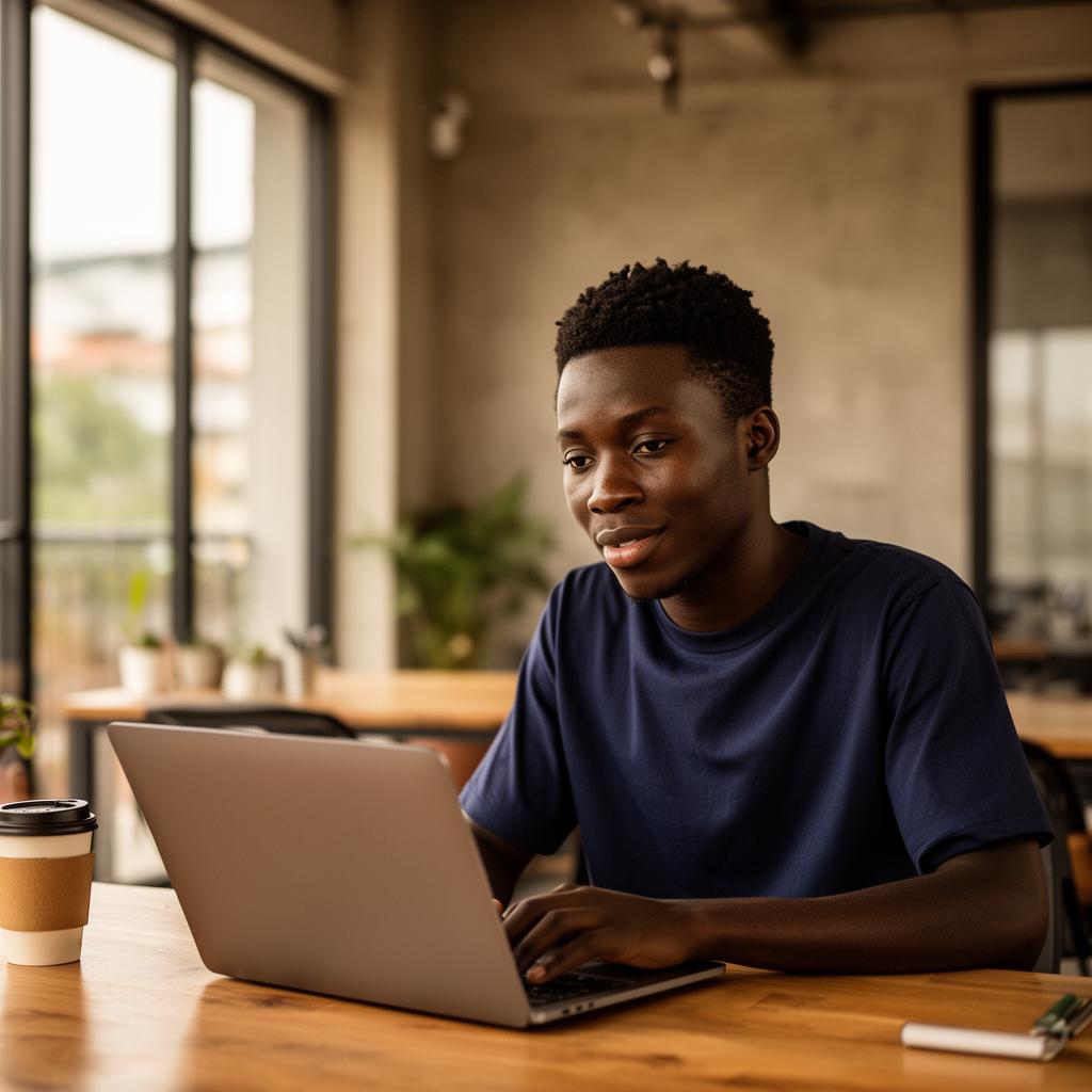 A young Liberian building with Artificial Intelligence, Monrovia (Mentee)